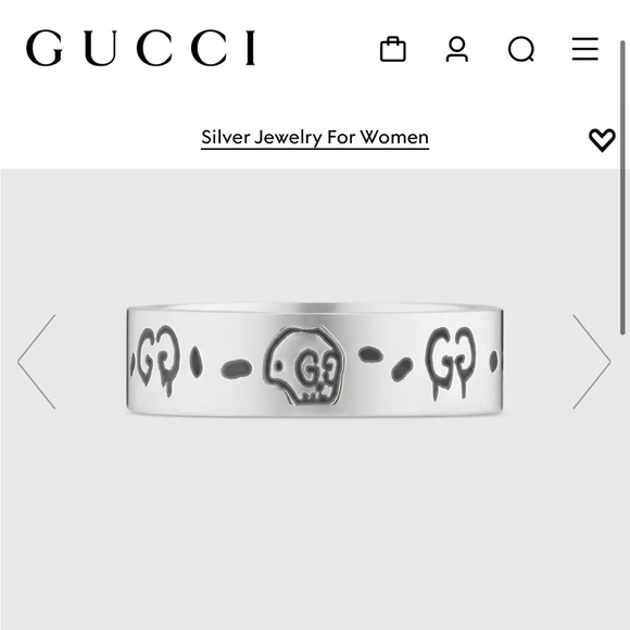 GUCCI GHOST RING - Picture 1 of 8